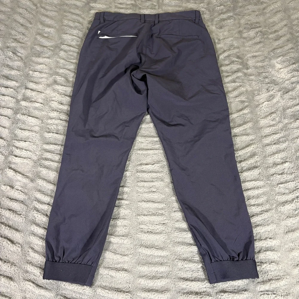 Primo Golf Mens Navy Blue Performance Jogger Pants 30 Short Tapered Ankle Zip